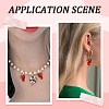 60Pcs Handmade Lampwork 3D Strawberry Beads LAMP-LT0001-03-6