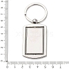 Rotatable Alloy Blank Keychain Cabochon Settings KEYC-F041-03P-3