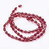 Glass Beads Strands GLAA-R024-6x4mm-M-3