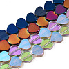 Electroplate Glass Beads Strands EGLA-N006-080-1