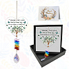 Glass Teardrop Hanging Suncatchers HJEW-WH0201-011-1
