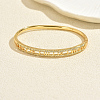 Brass Micro Pave Clear Cubic Zirconia Hinged Cuff Bangles for Women VP3297-3-1
