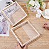 Wooden Picture Frame with Transparent Acrylic Blank Sheet AJEW-WH0528-27-3