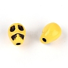 Opaque Acrylic Beads SACR-WH0005-01J-1