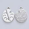 Tibetan Style Alloy Pendants X-TIBE-R316-001AS-RS-2