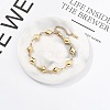 304 Stainless Steel Link Chain Bracelets for Women BJEW-U021-08G-05-1