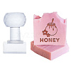 Clear Acrylic Soap Stamps with Big Handles DIY-WH0438-039-1