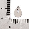 Non-Tarnish 201 Stainless Steel Charms STAS-U016-01P-O-3