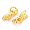 Eco-Friendly Rack Plating Brass Charms KK-A186-07G-3