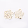 Iron Filigree Pendants X-IFIN-F158-54G-2