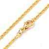 Brass Wheat Chain Necklaces for Women AJEW-G057-01G-2