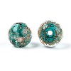 Handmade Gold Sand Lampwork Beads LAMP-T016-10C-2