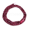 Natural Red Tourmaline Beads Strands GG-CBA77FB-B01-3mm-A-5