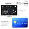 Rectangle 201 Stainless Steel Custom Thermal Transfer Wallet Card DIY-WH0252-029-2