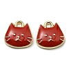 Golden Plated Alloy Charms ENAM-L042-01G-06-2