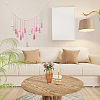 Bohemian Hand-woven Cotton Rope Tassel with Wood Beads Wall Hanging Ornaments FIND-WH20019-136A-02-4