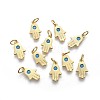 Brass Charms KK-F783-09G-1