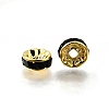 Brass Rhinestone Spacer Beads RB-A014-Z8mm-02G-3