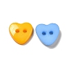 Acrylic Heart Buttons X-BUTT-E071-A-M-3