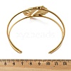 304 Stainless Steel Cuff Bangles for Women BJEW-Z091-03G-5