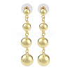 Brass Stud Earrings for Women EJEW-S225-02G-1