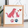 MAYJOYDIY US 1 Set Cat Dog PET Hollow Out Drawing Painting Stencils DIY-MA0004-59-2