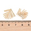 Brass Stud Earring Findings KK-CBA866A-10G-3