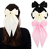 Cloth Big Bowknot Hair Barrettes AJEW-CP0008-41A-01-1