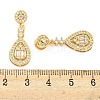 Rack Plating Brass Micro Pave Clear Cubic Zirconia Charms KK-F089-05G-3