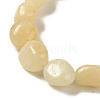 Natural Yellow Jade Beads Strands G-B078-D27-01-4