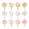 Beadthoven 24Pcs 12 Styles Zinc Alloy Links FIND-BT0001-02-2