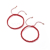 2Pcs 2 Style Nylon Braided Cord Bracelets BJEW-JB08806-1