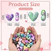 2Bags Opaque Acrylic Beads MACR-YW0004-32A-3