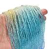 Transparent Painted Glass Beads Strands LS-DGLA-A034-T1mm-A13-2