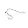 304 Stainless Steel Earring Hooks X-STAS-S111-005-3