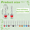 Birthstone Glass Locking Stitch Marker HJEW-UN00030-3