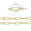 Soldered Brass Paperclip Chains CHC-D025-03G-01-4