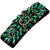 Cloth & Alloy & Glass Rhinestone Snap Hair Clips PW-WG79D0C-02-1