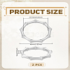 2Pcs Alloy Napkin Rings AJEW-LP0002-71S-2