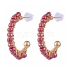 Brass Stud Earring EJEW-JE04179-04-3