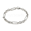 201 Stainless Steel Figaro Chain Bracelets STAS-Z056-09P-1