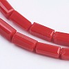 Opaque Glass Beads Strands EGLA-F123-3x6mm-NC03-3