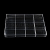 12 Grids Plastic Bead Containers with Cover CON-K002-03A-1