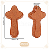 20Pcs Wooden Cross Wall Ornaments AJEW-GA0007-36-2