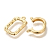 Brass Fold Over Clasps KK-K389-105G-2