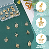 DICOSMETIC 20Pcs 5 Styles Rack Plating Brass Charms KK-DC0004-08-4