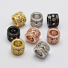 Brass Micro Pave Cubic Zirconia Beads ZIRC-F038-14-FF-1