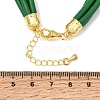 Microfiber Leather Multi-strand Cord Bracelets Makings FB-CBA983F-01G-13-3