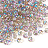 200Pcs Transparent Electroplate Glass Beads EGLA-TA0001-43A-2