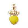 Brass Cubic Zirconia Pendants LS-ZIRC-H122-01G-05-1